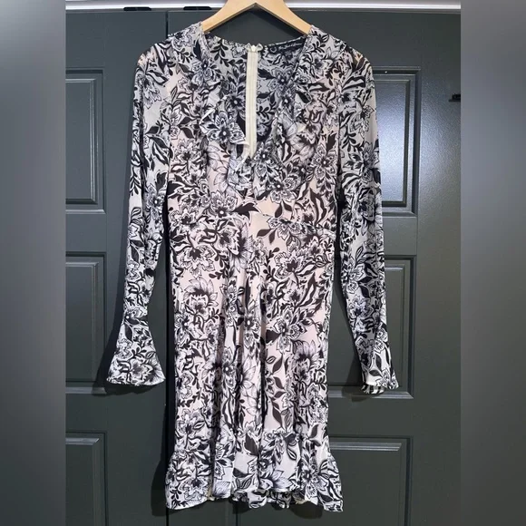 For Love and Lemons Gracie Mini Dress Cream Floral - Picture 6 of 10